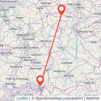 Erfurt Friedrichshafen Mitfahrgelegenheit Karte