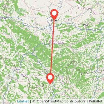 Erfurt Coburg Mitfahrgelegenheit Karte