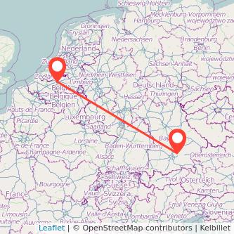 Erding Antwerpen Mitfahrgelegenheit Karte