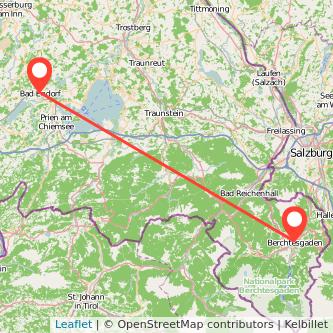 Bad Endorf Berchtesgaden Bahn Karte