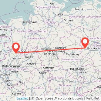 Emsdetten Brandenburg an der Havel Mitfahrgelegenheit Karte
