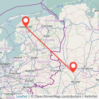 Emsdetten Leeuwarden Mitfahrgelegenheit Karte