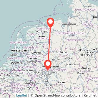 Emden Essen Mitfahrgelegenheit Karte