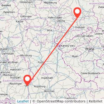 Elsterwerda Neu-Ulm Bahn Karte