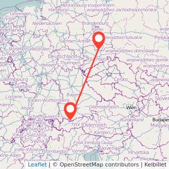 Elsterwerda Garmisch-Partenkirchen Bahn Karte