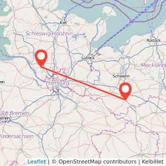 Elmshorn Ludwigslust Bahn Karte