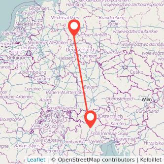 Einbeck Bozen Mitfahrgelegenheit Karte