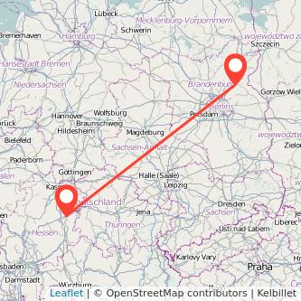 Eberswalde Bad Hersfeld Bahn Karte