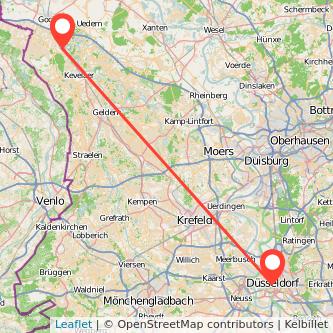 Düsseldorf Weeze Mitfahrgelegenheit Karte