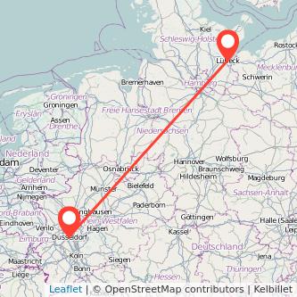 Düsseldorf Lübeck Mitfahrgelegenheit Karte