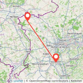 Düsseldorf Kleve Mitfahrgelegenheit Karte