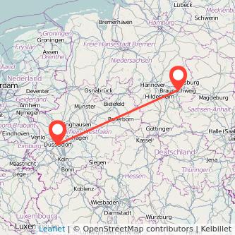Düsseldorf Braunschweig Mitfahrgelegenheit Karte