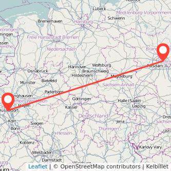 Düsseldorf Berlin Mitfahrgelegenheit Karte