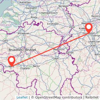 Düsseldorf Mons Bahn Karte