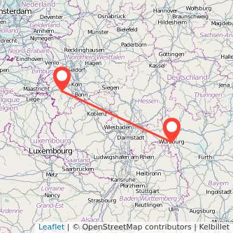 Düren Würzburg Mitfahrgelegenheit Karte