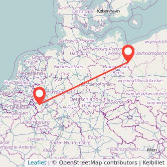 Düren Schwedt (Oder) Mitfahrgelegenheit Karte