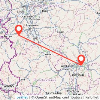 Düren Offenbach Mitfahrgelegenheit Karte