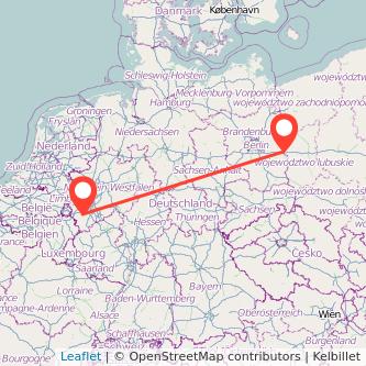 Düren Frankfurt (Oder) Mitfahrgelegenheit Karte