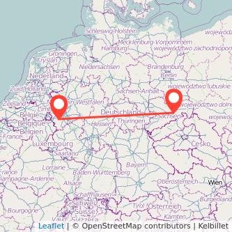 Düren Dresden Mitfahrgelegenheit Karte
