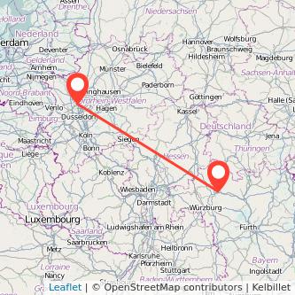 Duisburg Schweinfurt Mitfahrgelegenheit Karte