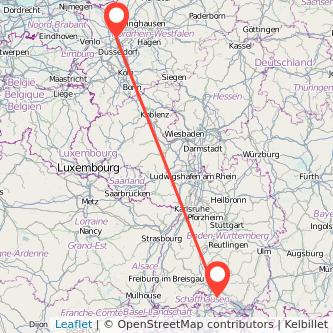 Duisburg Radolfzell am Bodensee Mitfahrgelegenheit Karte