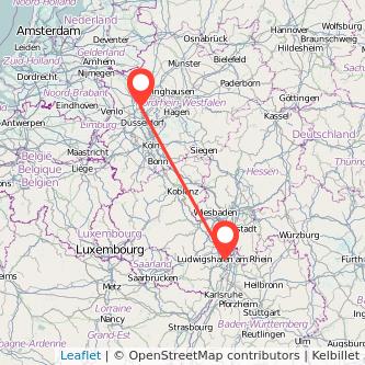Duisburg Ludwigshafen Mitfahrgelegenheit Karte