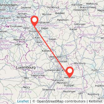 Duisburg Heilbronn Mitfahrgelegenheit Karte