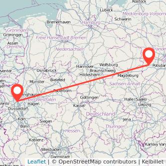 Duisburg Brandenburg an der Havel Bahn Karte
