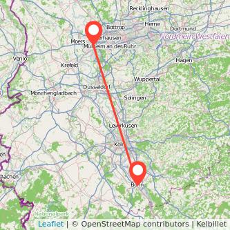 Duisburg Bonn Mitfahrgelegenheit Karte
