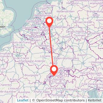 Duisburg Bern Mitfahrgelegenheit Karte