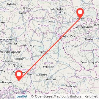 Dresden Sigmaringen Mitfahrgelegenheit Karte