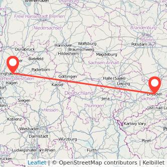 Dresden Lünen Mitfahrgelegenheit Karte