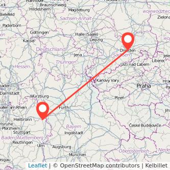 Dresden Crailsheim Mitfahrgelegenheit Karte
