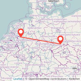 Dresden Bocholt Mitfahrgelegenheit Karte
