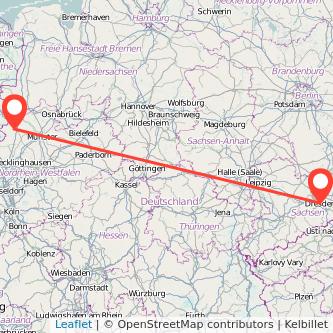 Dresden Ahaus Mitfahrgelegenheit Karte