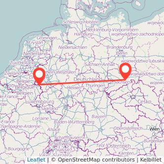 Dresden Aachen Mitfahrgelegenheit Karte