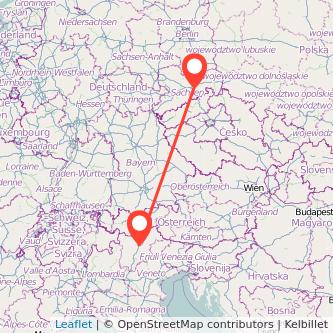 Dresden Bozen Mitfahrgelegenheit Karte