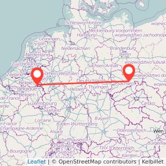 Dresden Maastricht Mitfahrgelegenheit Karte