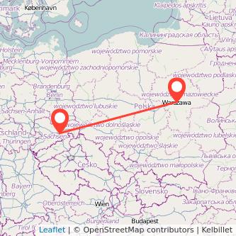 Dresden Warschau Mitfahrgelegenheit Karte