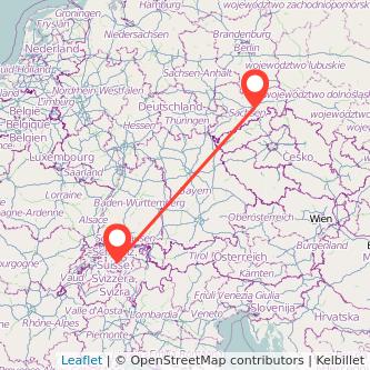 Dresden Luzern Mitfahrgelegenheit Karte