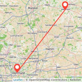 Dortmund Warendorf Mitfahrgelegenheit Karte