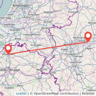 Dortmund Antwerpen Mitfahrgelegenheit Karte