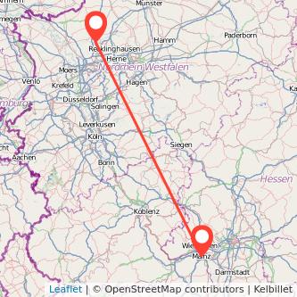 Dorsten Mainz Mitfahrgelegenheit Karte