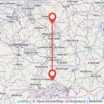 Donaueschingen Wetzlar Bahn Karte