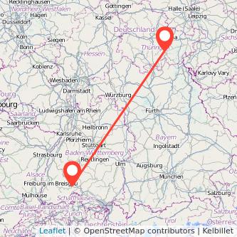 Donaueschingen Saalfeld Bahn Karte