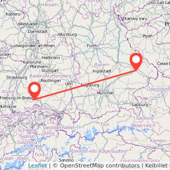 Donaueschingen Plattling Bahn Karte