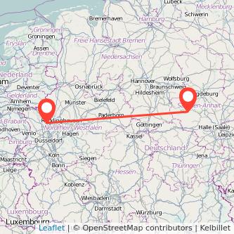 Dinslaken Quedlinburg Bus Karte