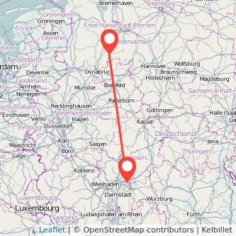 Diepholz Hanau Bahn Karte