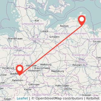 Detmold Greifswald Mitfahrgelegenheit Karte