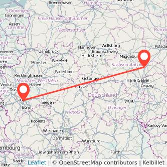 Dessau Köln Mitfahrgelegenheit Karte